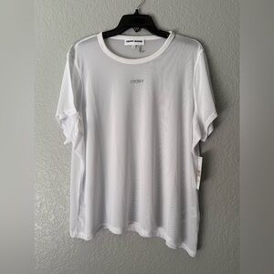 DKNY Jeans Crew Women’s See Through blouse Size 2XL